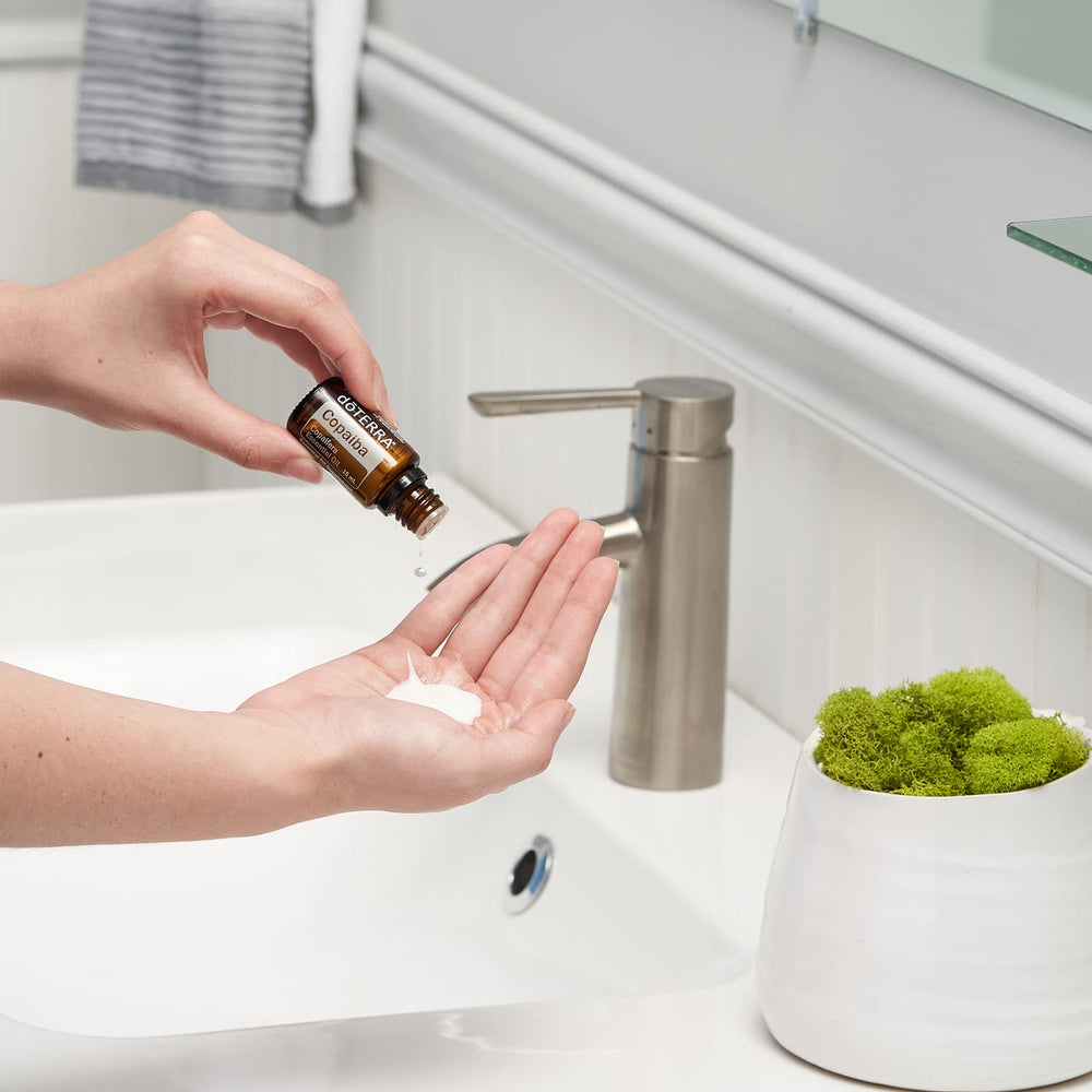 doTERRA Copaiba cosmetic jar featuring moisturizing, versatile blend.