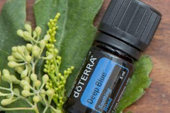 doTERRA Deep Blue massage application focus for comfort after workouts