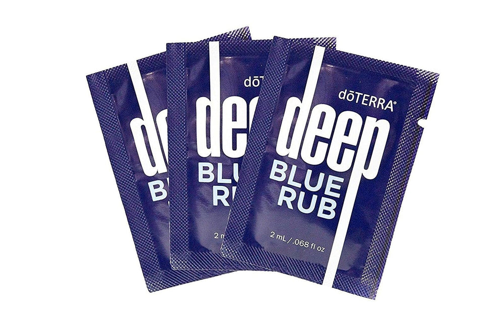 doTERRA Deep Blue Rub sample packet supports targeted soothing during activity.