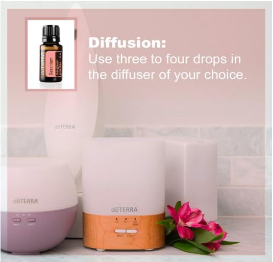doTERRA Geranium essential oil blended into a deep conditioner.