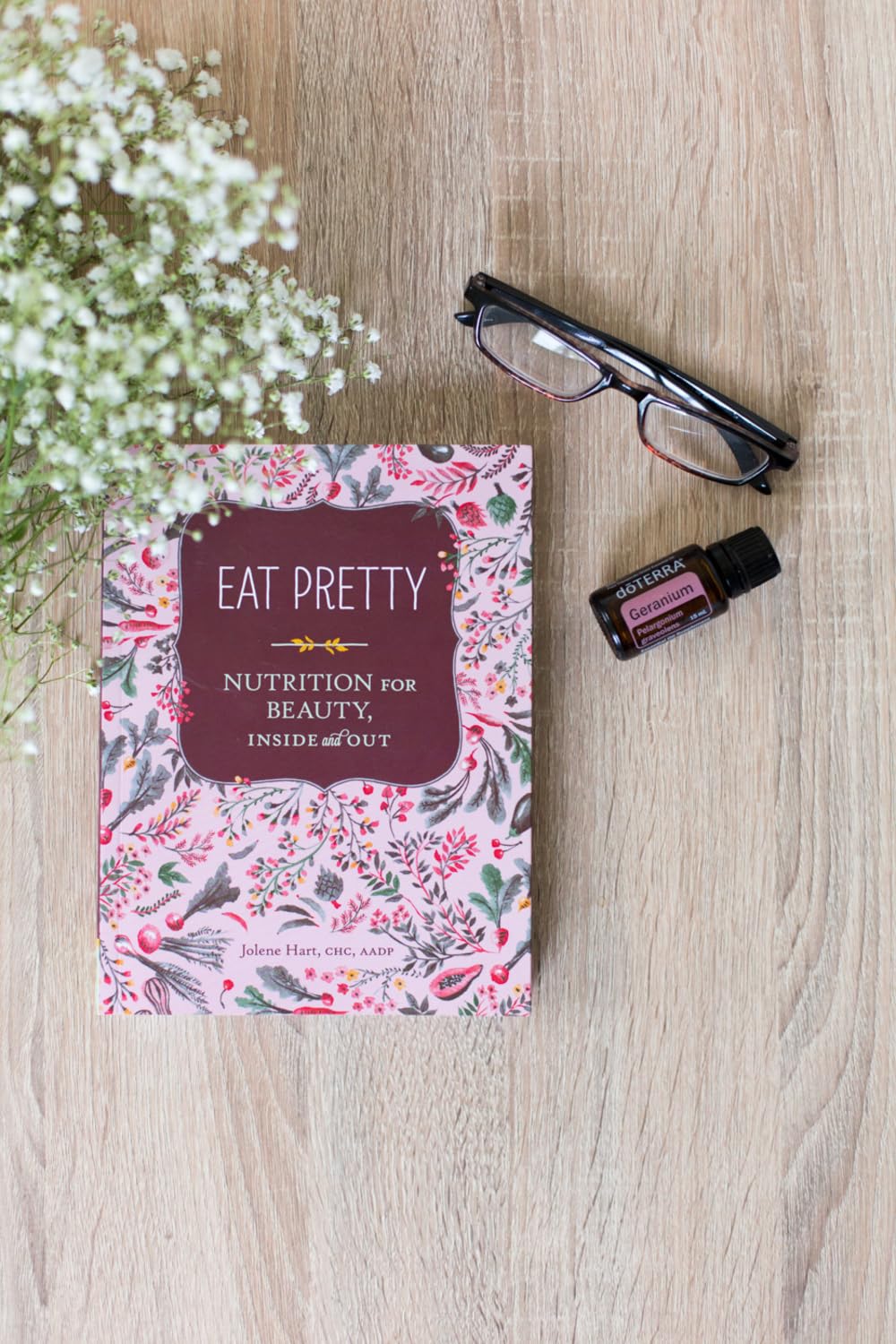 doTERRA Geranium essential oil applied to skin for a gentle glow.