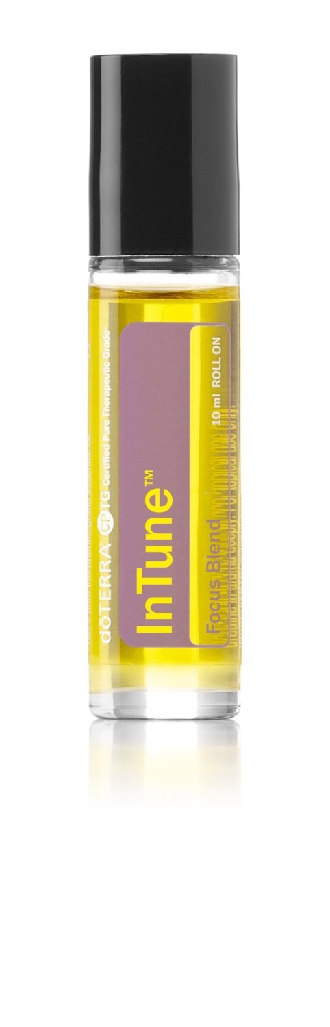 doTERRA Intune focus roll-on bottle for improved concentration and on-task support.