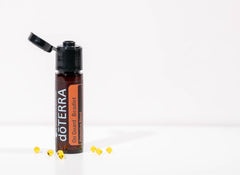 DoTERRA On Guard beadlets packaging shows travel-friendly format.