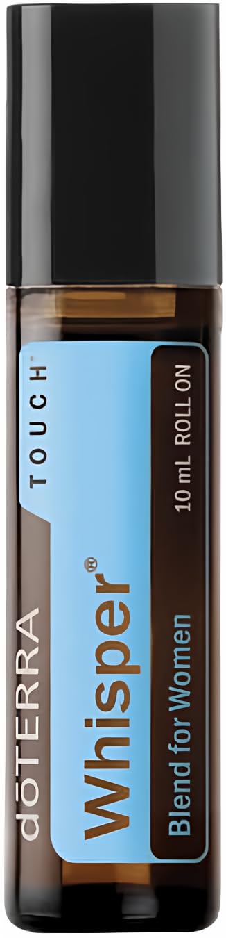 doTERRA Whisper Touch Oil bottle; warming, musky scent enhances personal fragrance.