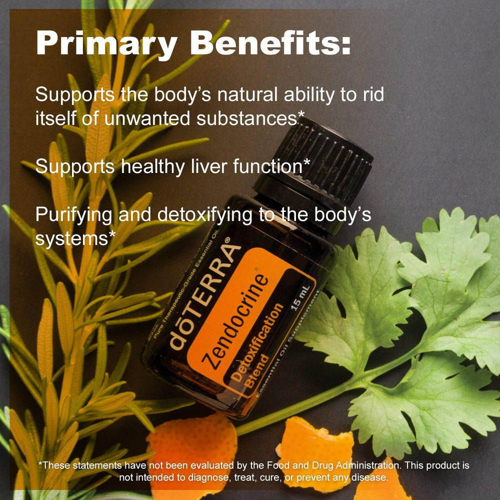 doTERRA Zendocrine drops in citrus tea, a convenient daily use idea