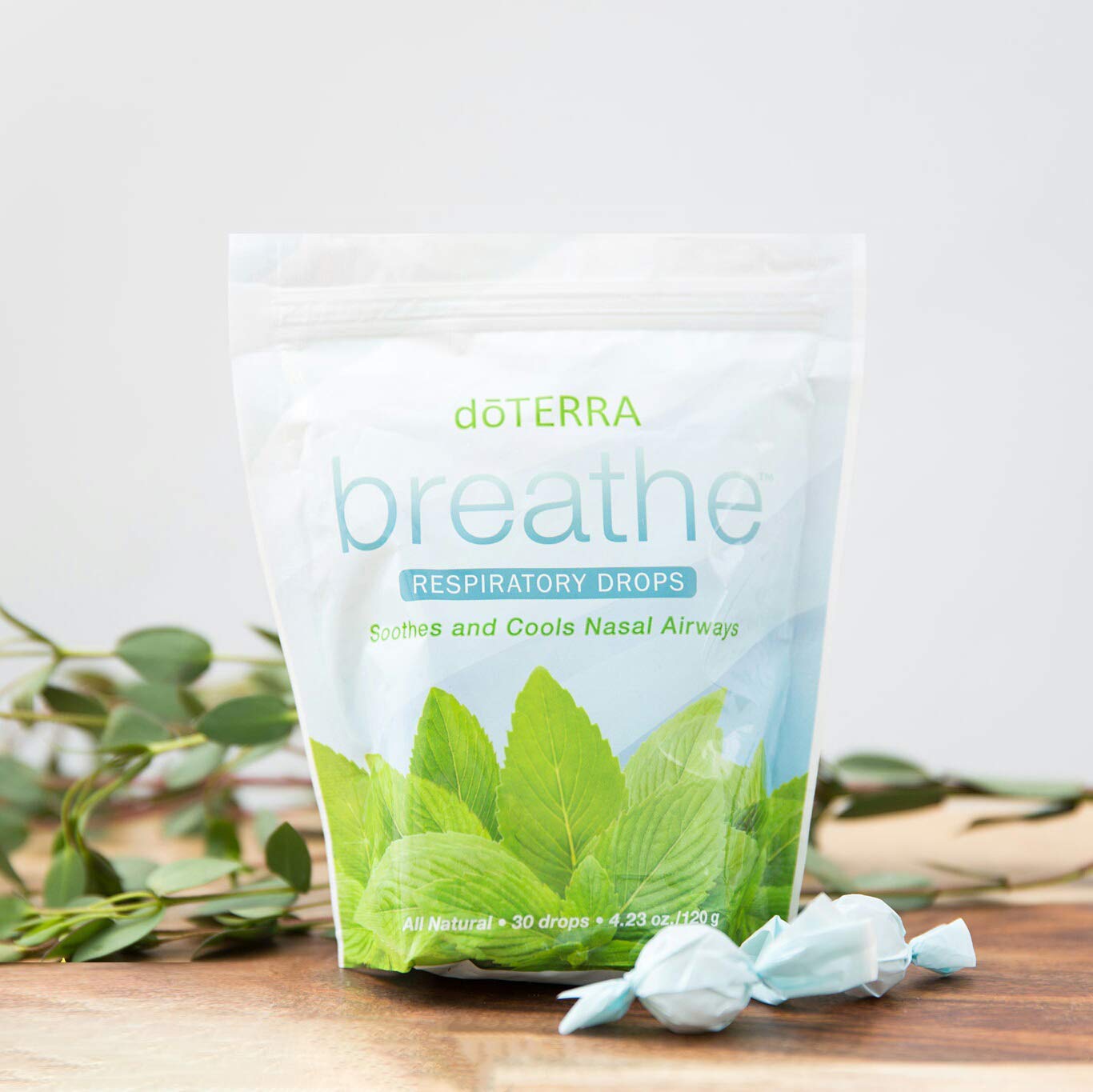 Travel-friendly box of doTERRA Breathe drops