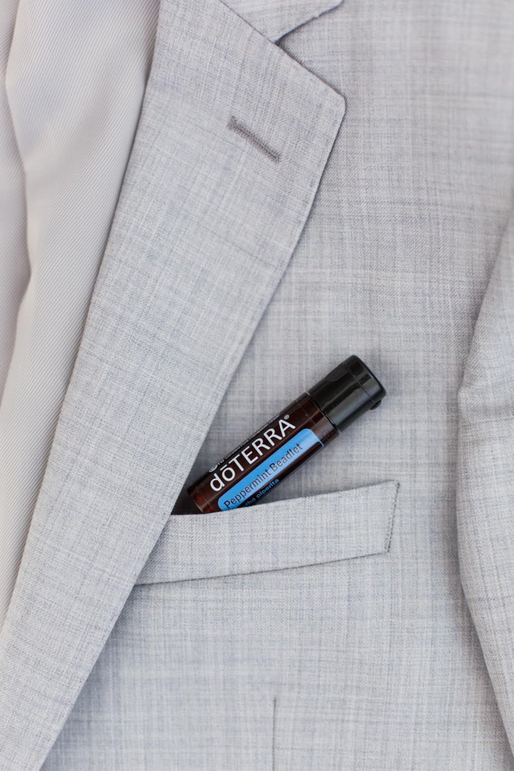 doTERRA Peppermint Beadlet packaging-closeup emphasizes convenient beadlets for everyday use.