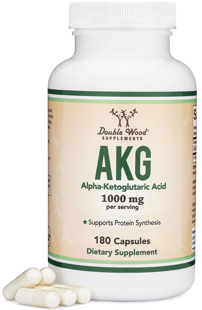 Double Wood AKG bottle front for daily use and healthy aging support.