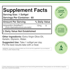 Double Wood AstraReal astaxanthin label close-up for quality.