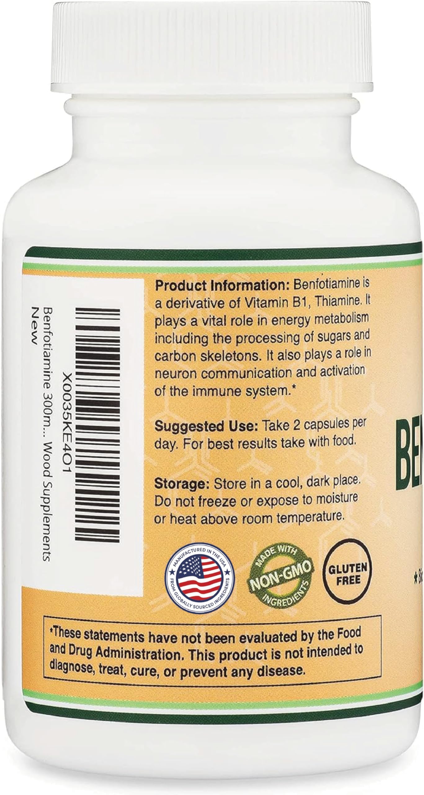 Bottle and packaging illustrated to suggest a two-month supply