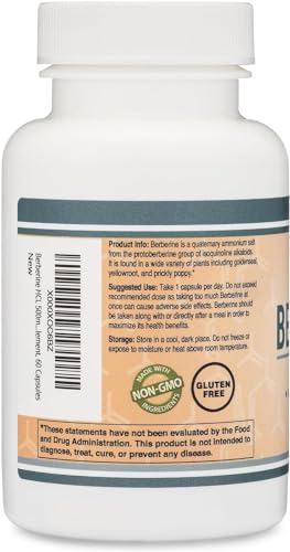 Double Wood Berberine pills close-up for everyday use in a slim capsule form.