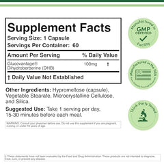Double Wood Dihydroberberine capsules ready for daily use.