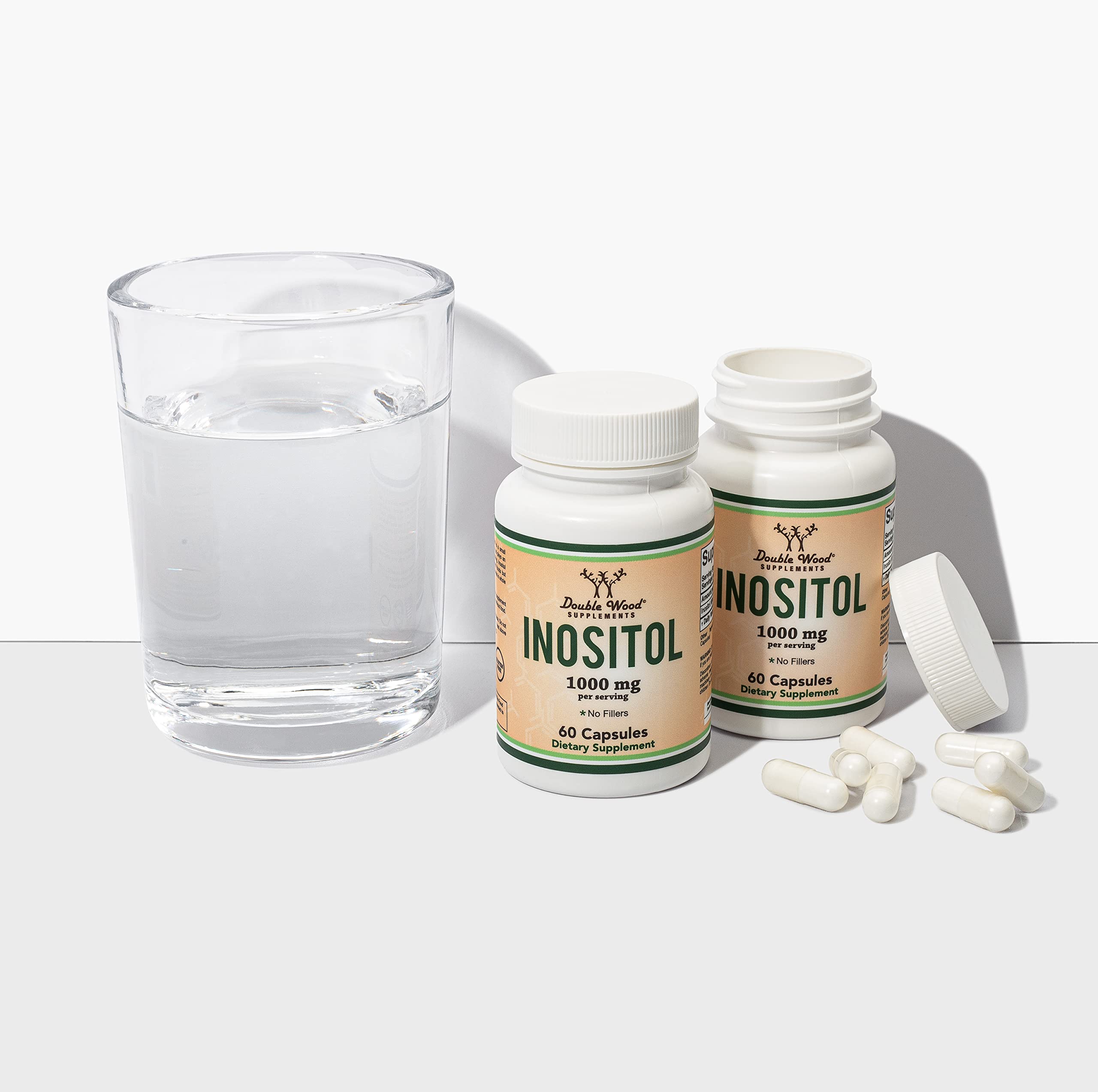 Double Wood Inositol dosage information and usage tips on the label