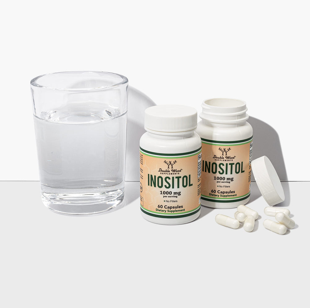 Double Wood Inositol dosage information and usage tips on the label