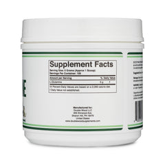 Double Wood L-Glutamine powder pour shows quick mix into shakes.