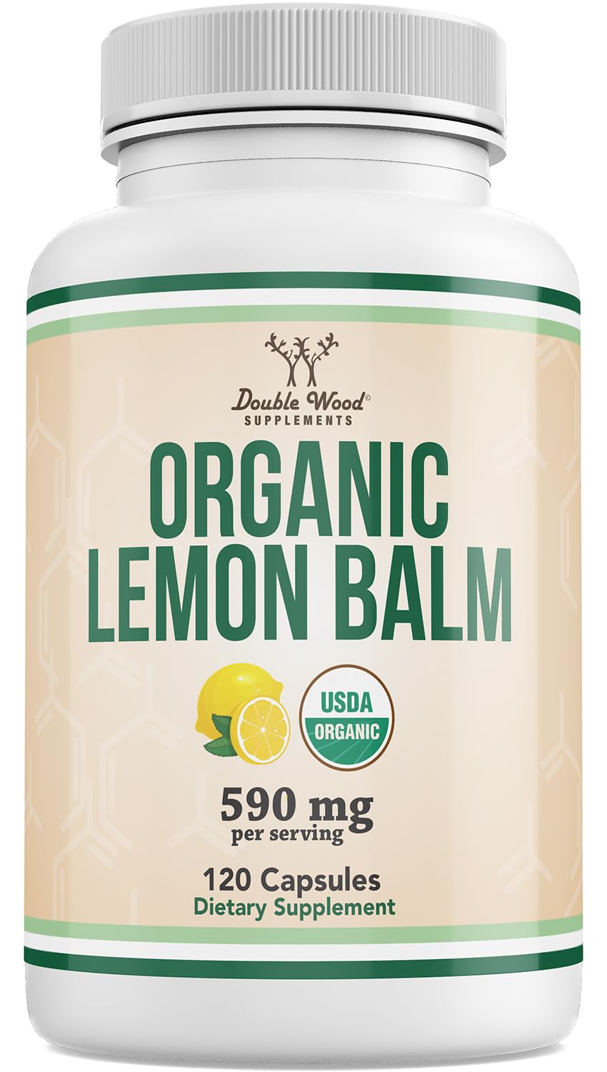Double Wood Lemon Balm Drops bottle ready for daily relaxation.