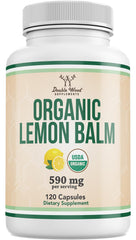Double Wood Lemon Balm Drops bottle ready for daily relaxation.