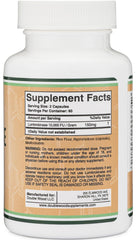Double Wood Lumbrokinase label detail with no fillers and purity emphasis