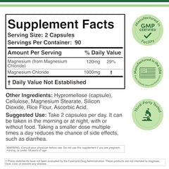Double Wood Magnesium Chloride capsules close-up for daily mineral intake.