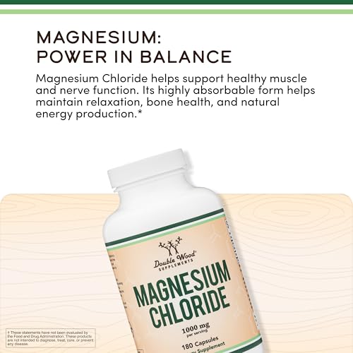 Double Wood Magnesium Chloride USA-made quality seal and label.