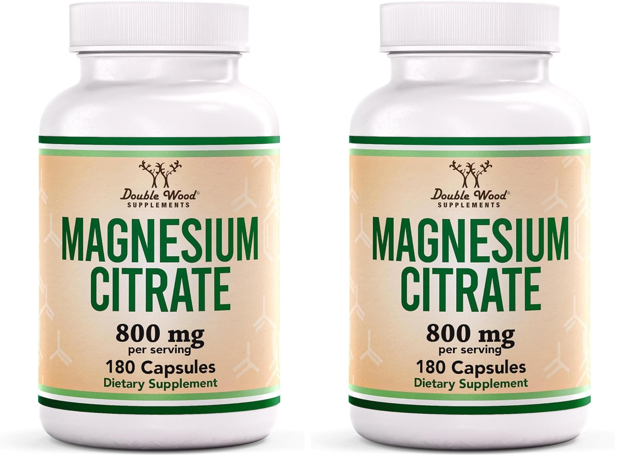 Double Wood Magnesium Citrate bottle for easy daily supplementation