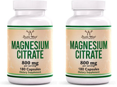 Double Wood Magnesium Citrate bottle for easy daily supplementation