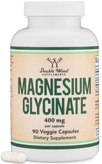 Double Wood Magnesium Glycinate bottle shows a high-absorption formula for daily wellness.