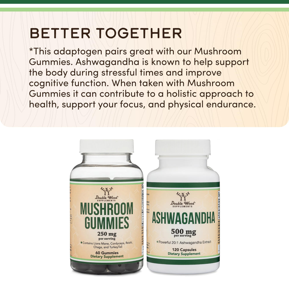 Double Wood Magnesium Glycinate Gummies box front