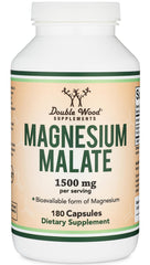 Double Wood Supplements Magnesium Malate capsules bottle provides convenient daily mineral support