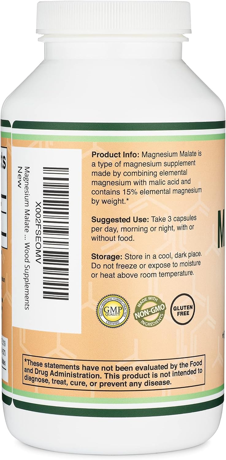 Double Wood Magnesium Malate USA manufactured with rigorous testing