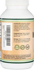 Double Wood Magnesium Malate USA manufactured with rigorous testing