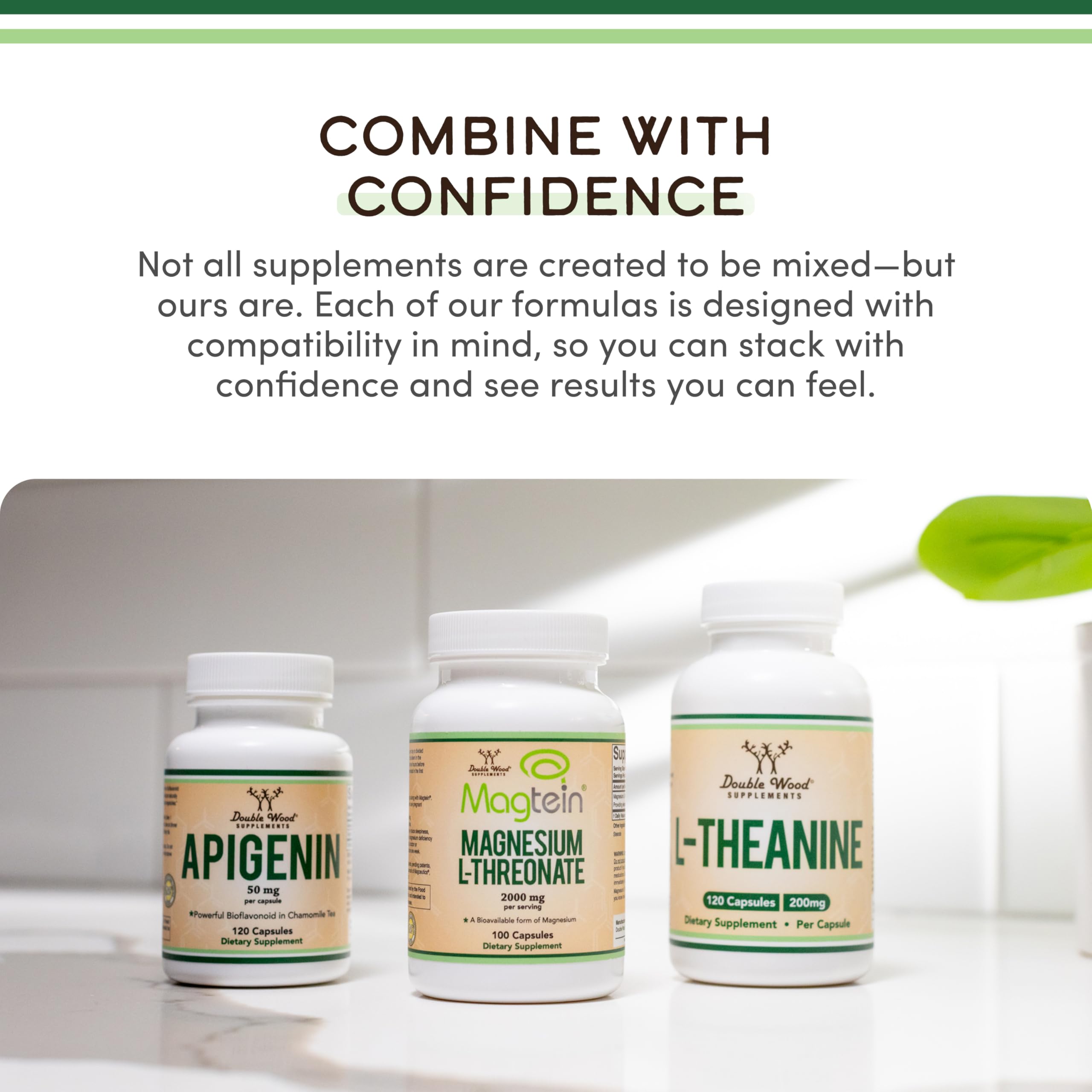 Capsules and bottle arranged for daily use.
