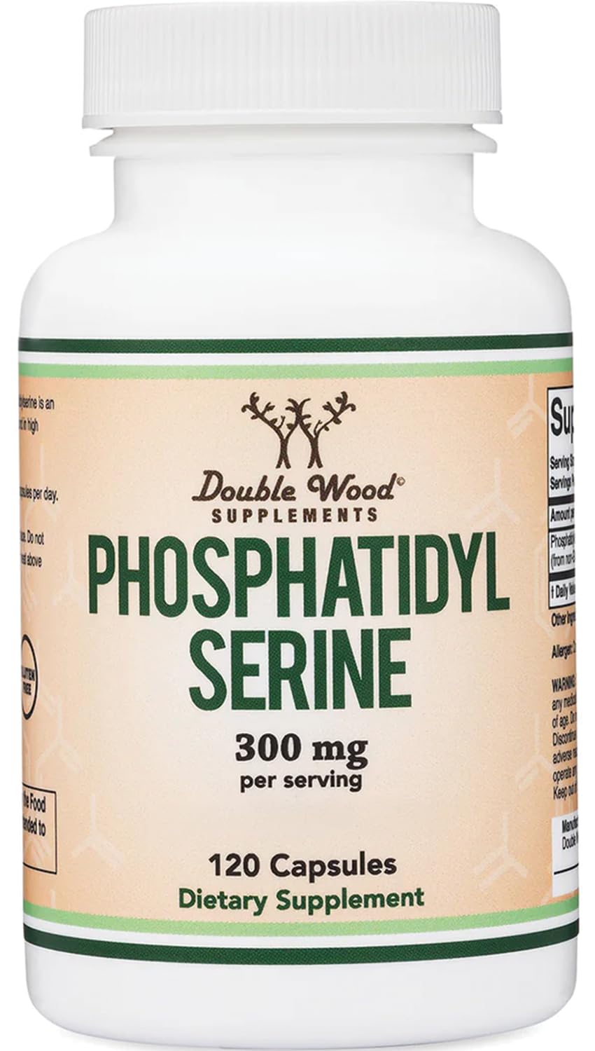 Double Wood PhosphatidylSerine bottle for daily cognitive support