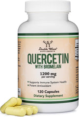 Double Wood Quercetin with Bromelain bottle for easy daily immune support.