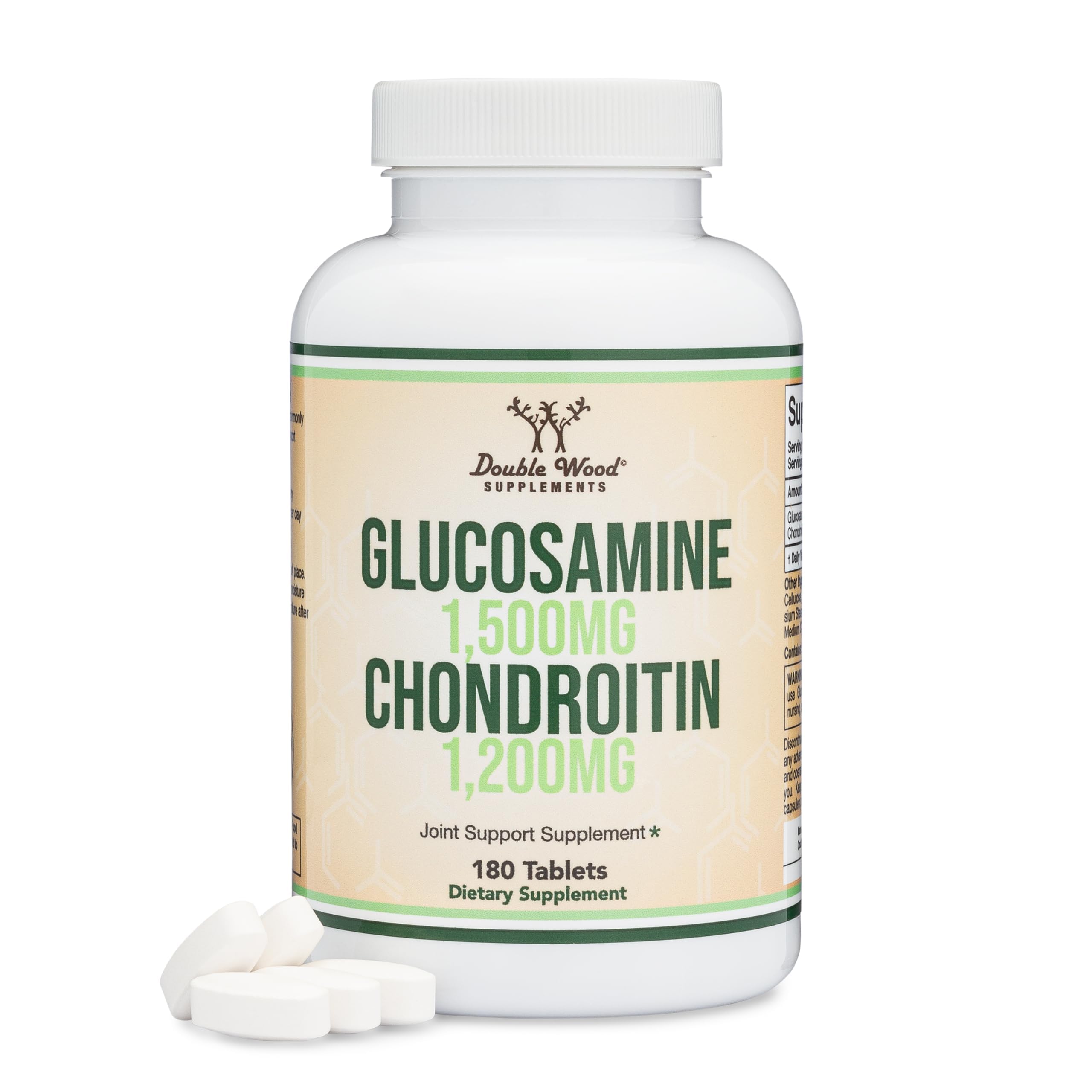 Double Wood Glucosamine Chondroitin Triple Strength bottle for joint support