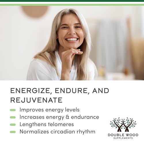 Box packaging of Double Wood NAD+ Plus emphasizing gluten-free and vegan ingredients