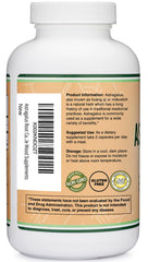 Double Wood Supplements label showing third-party testing for quality