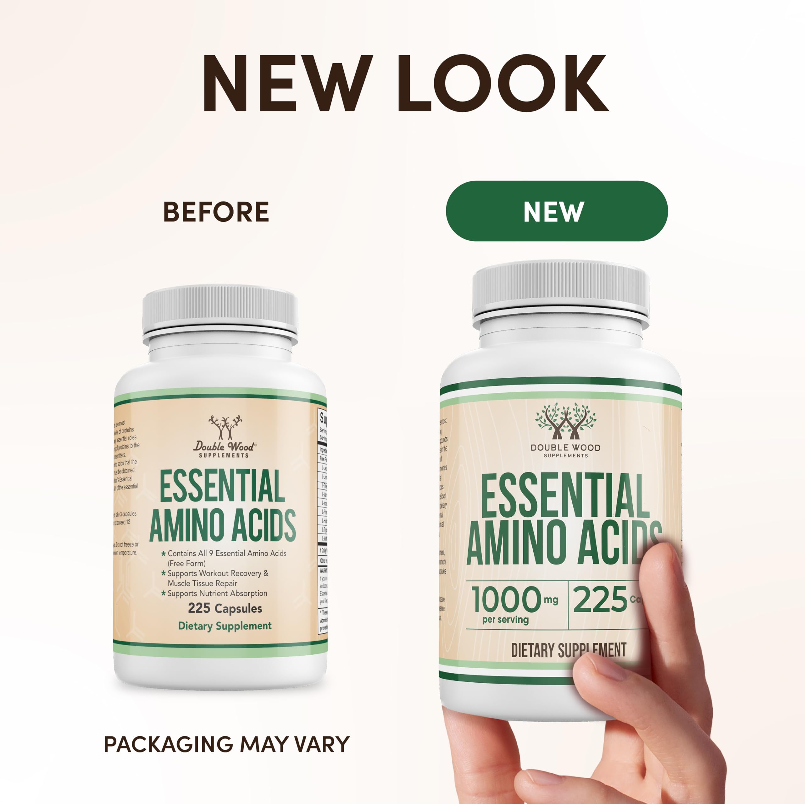 Double Wood Supplements third-party testing stamp on label