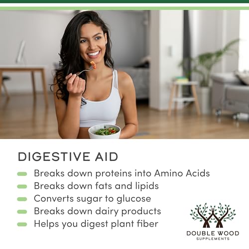 Double Wood Vitazyme Digestive Aid packaging emphasizing enzyme support