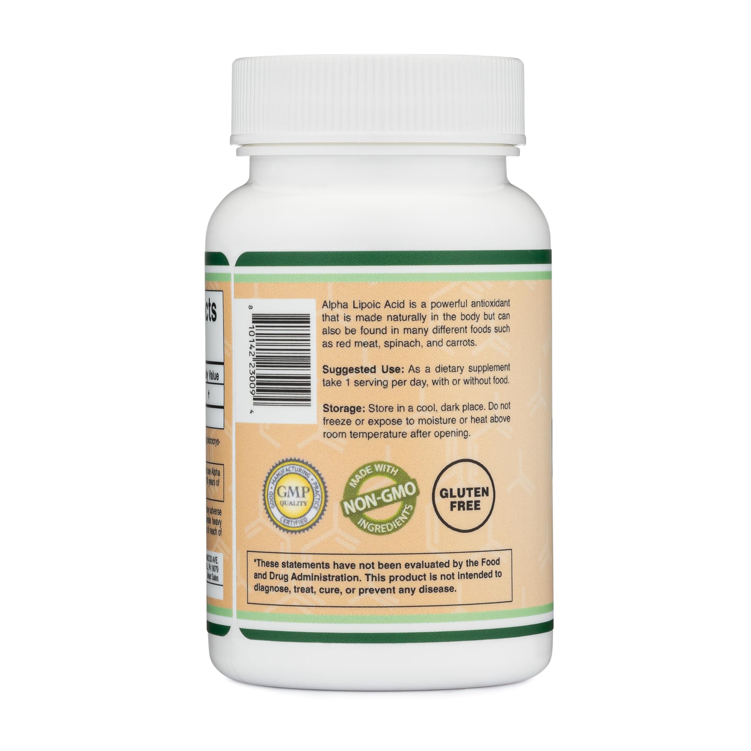 Double Wood Alpha Lipoic Acid third-party tested packaging signals purity.