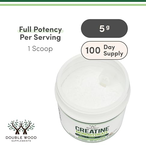 Ingredients panel emphasizes no fillers and micronized creatine.