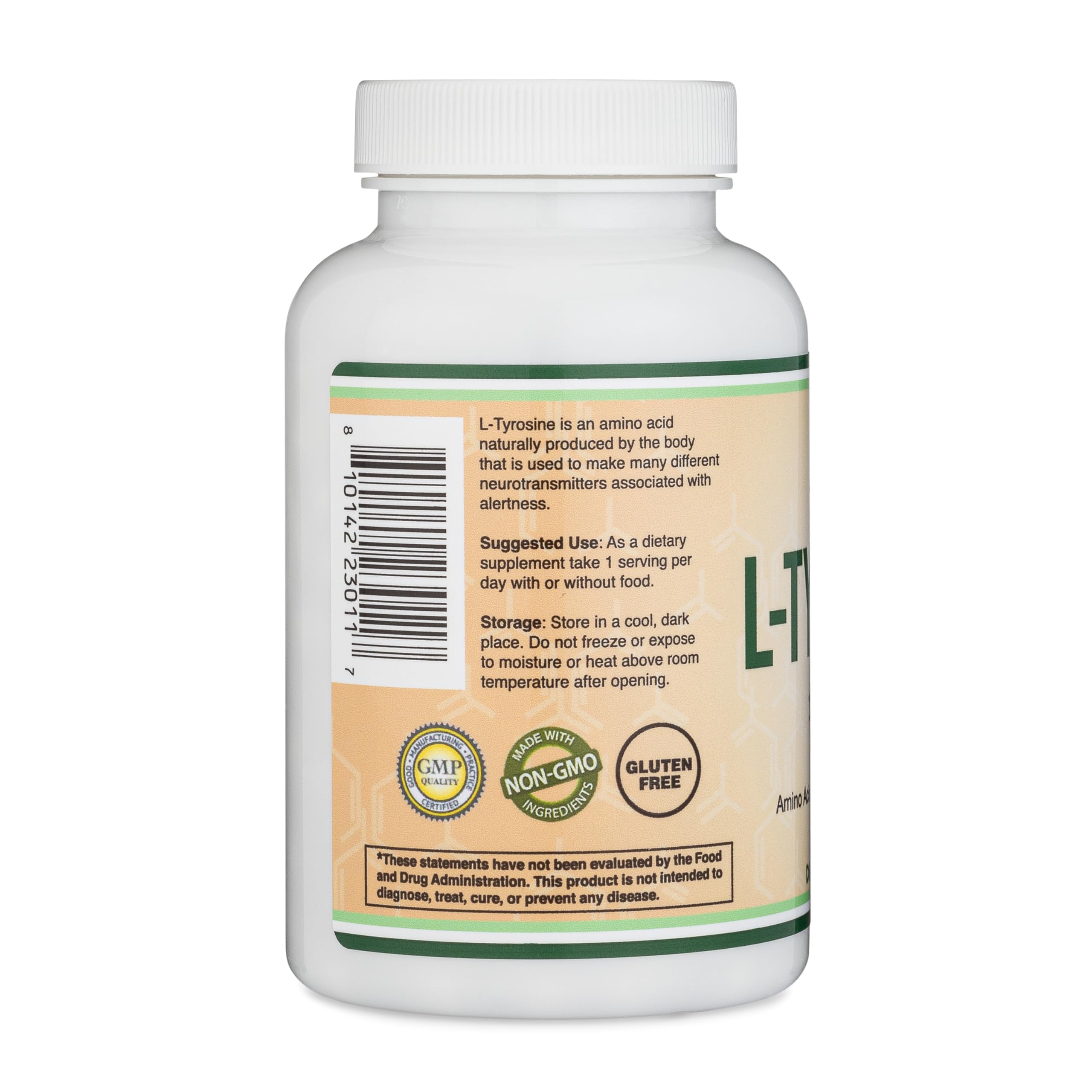 Pack of two Double Wood L-Tyrosine bottles shown together for a two-month supply