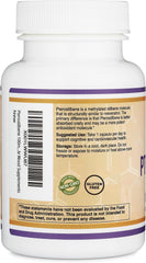 Double Wood Pterostilbene third-party testing badge indicating quality verification
