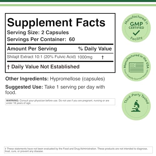 Double Wood Shilajit 20% fulvic acid formula close-up highlighting potent cognitive and immune support.