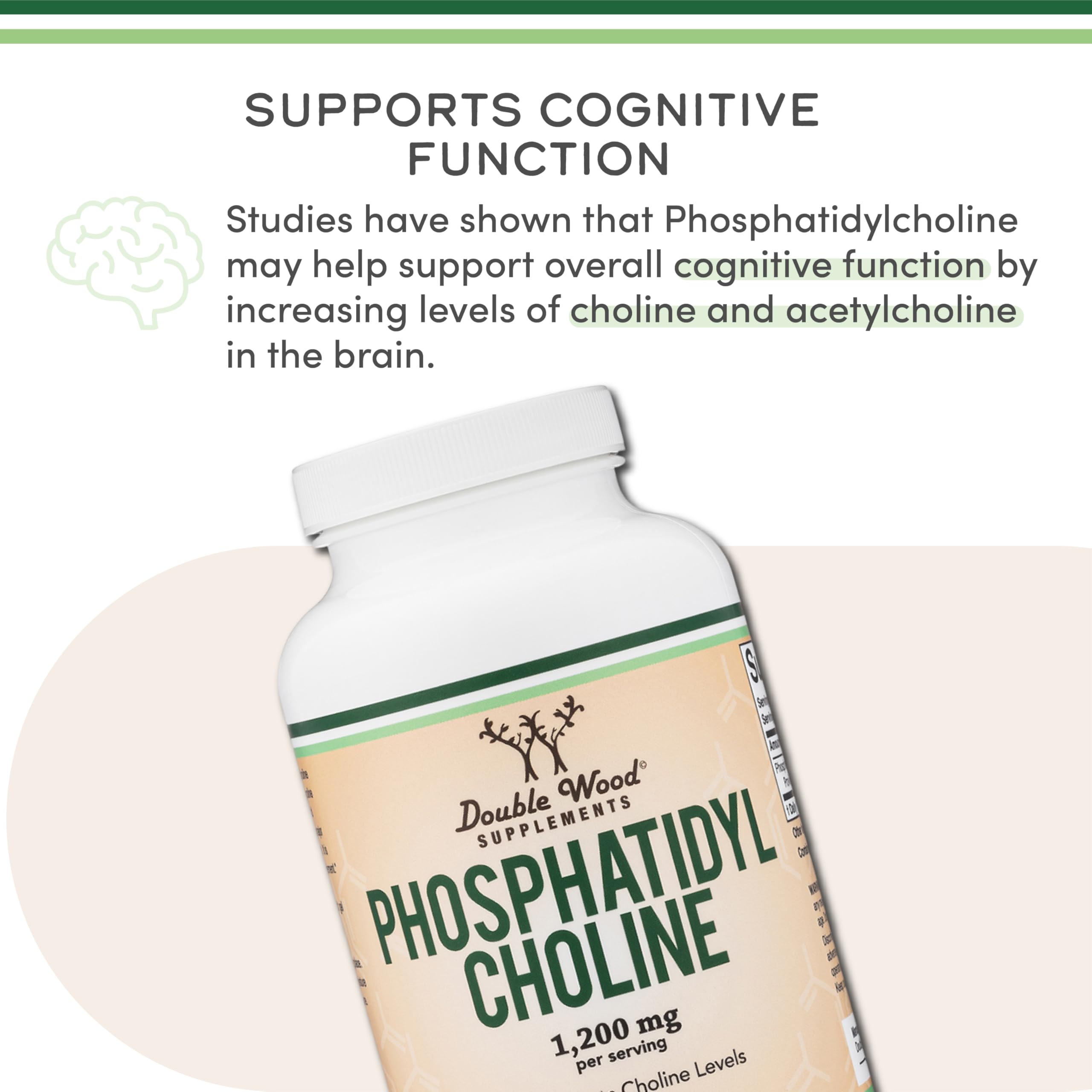 Double Wood ingredients: sunflower and soy lecithin close-up for cognitive support.