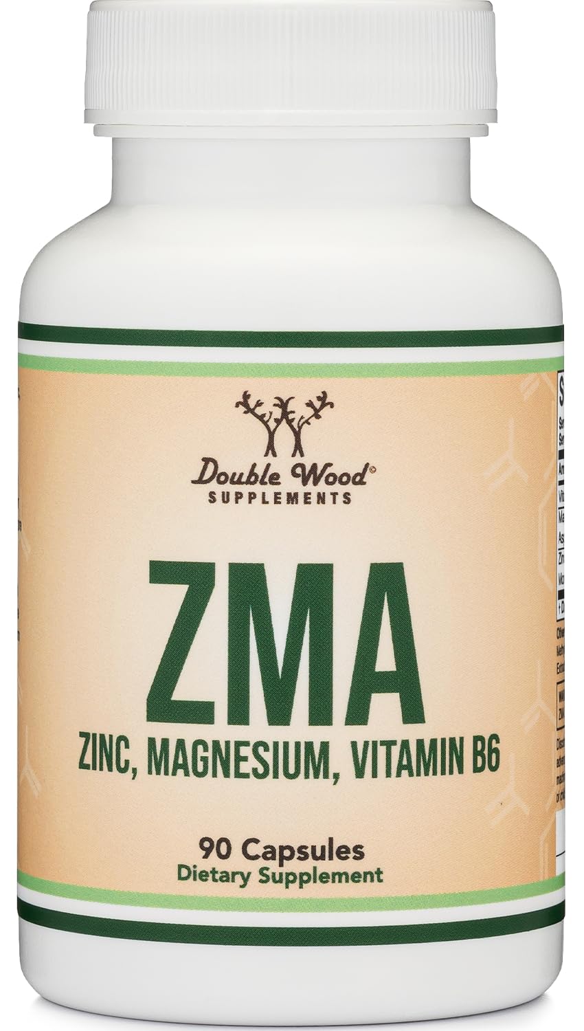 Double Wood ZMA bottle ready for nightly rest and renewal.