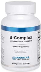 Douglas Laboratories B-Complex Metafolin bottle view highlighting energy metabolism support.
