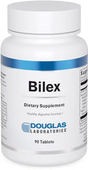 Douglas Laboratories Bilex bottle front showing everyday digestive support with enzyme blend