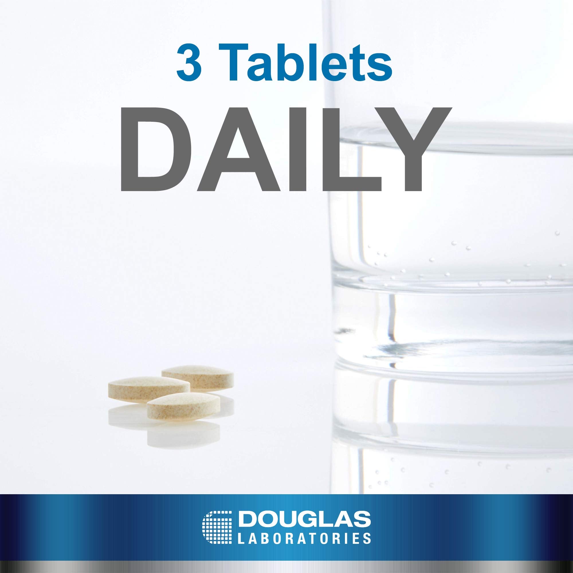 Douglas Laboratories Bilex tablets closeup showing small, easy to take digestive tablets