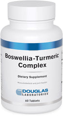 Douglas Laboratories Boswellia-Turmeric Complex bottle front promoting joint comfort after activity